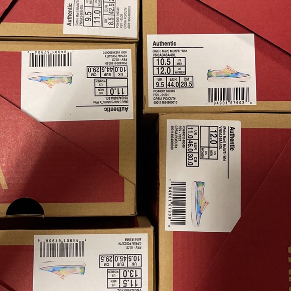 Vans Authentic Retro Mart Multi/True White MENS - Picture 16 of 16